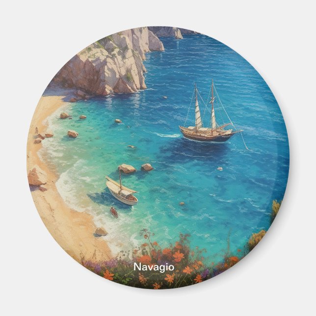 Beach in Greece  Magnet (Front)