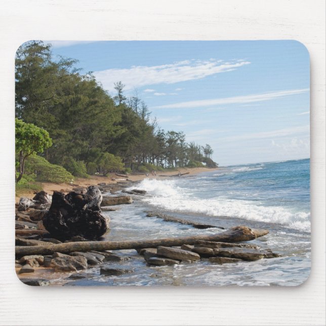 Beach in Hawaii Mouse Mat (Front)