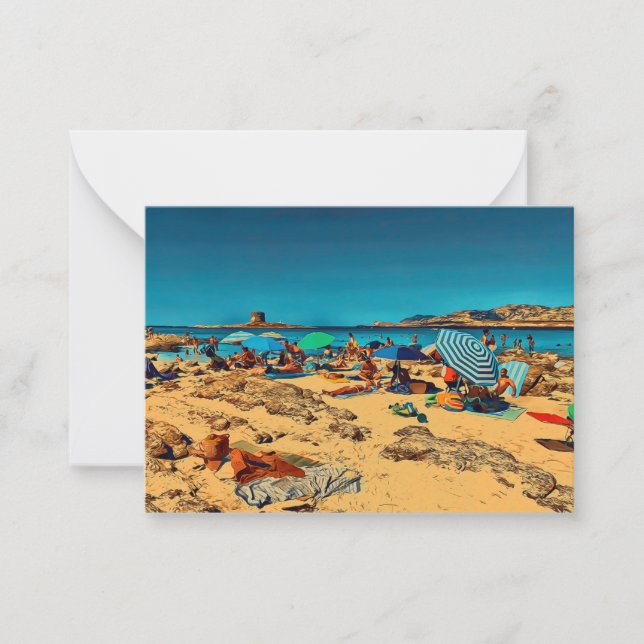 Beach in Italy  Card (Front)
