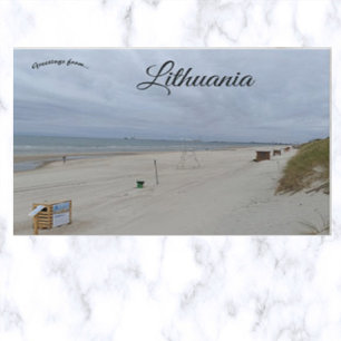 Beach in Lithuania Postcard