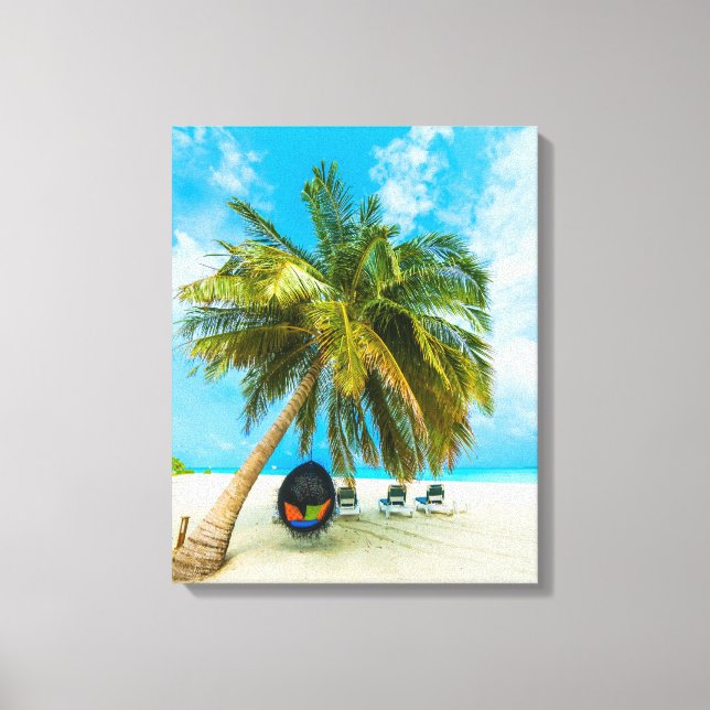 Beach in Maldives canvas print 2 (Front)