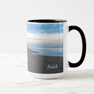 Beach in Mundesley, Norfolk by Alexandra Cook Mug