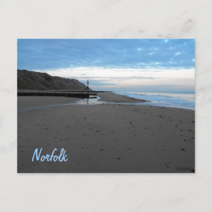 Beach in Mundesley, Norfolk by Alexandra Cook Postcard