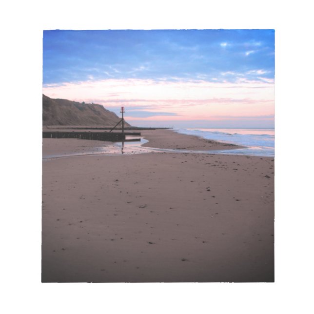 Beach in Mundesley, Norfolk Notepad (Front)
