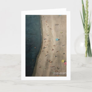 "Beach in Nice" by Trina Chow Card