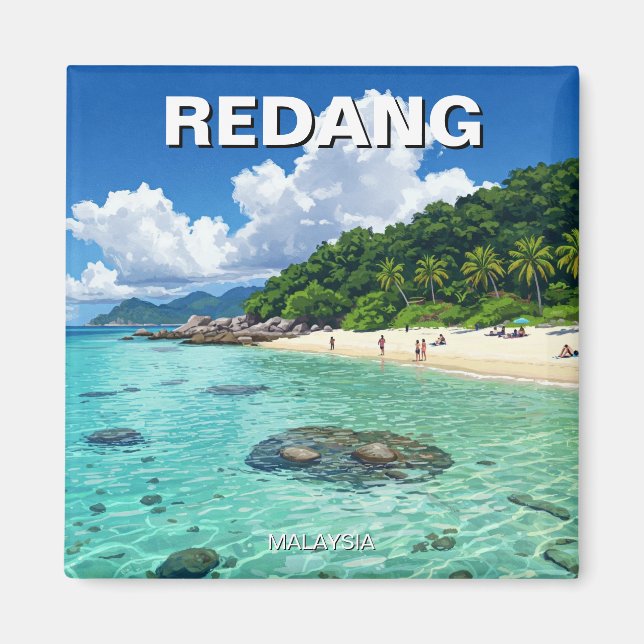 Beach in Redang Malaysia Magnet (Front)