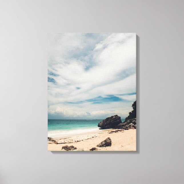 Beach In Tulum, Mexico Canvas Print (Front)