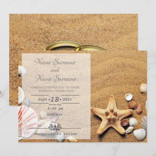Beach Invitation (Front/Back)