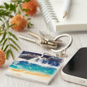 Beach  key ring