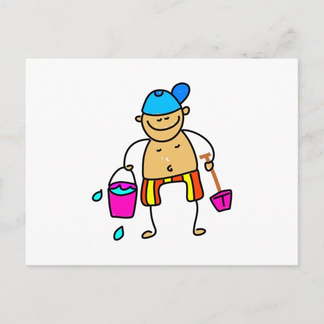 Beach Kid Postcard (Front)