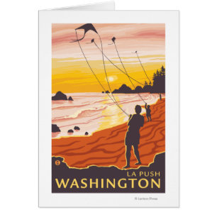 Beach & Kites - La Push, Washington