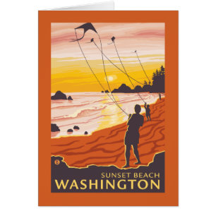 Beach & Kites - Sunset Beach, Washington