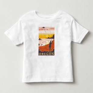 Beach & Kites - Tillamook, Oregon Toddler T-Shirt