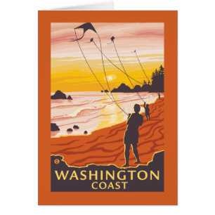 Beach & Kites - Washington Coast