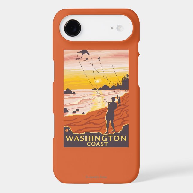 Beach & Kites - Washington Coast Case-Mate iPhone Case (Back)