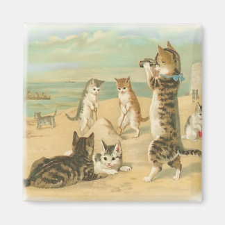 Beach Kittens Magnet