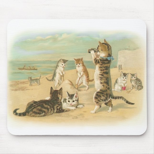 Beach Kittens Mouse Mat (Front)