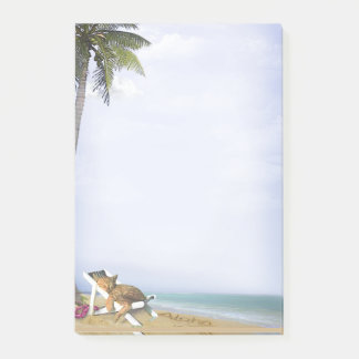 Beach Kitty Post-it Notes