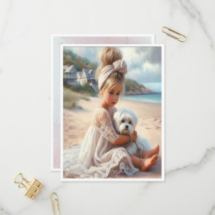 Beach lady Card