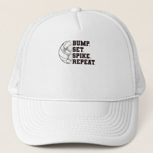 Beach Lady Volleyball Player Volleyball Girl Trucker Hat