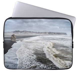 Beach Landscape In Winter Laptop Sleeve