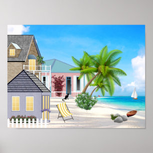 Beach Landscape Poster