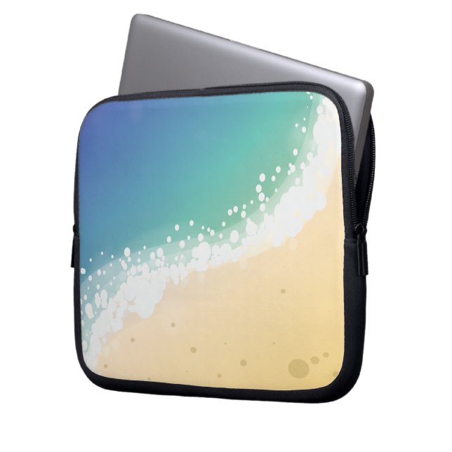 Beach Laptop Sleeve (Front Left)