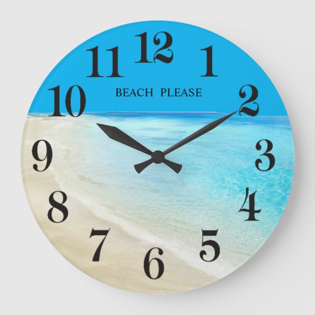 Beach Large Clock (Front)