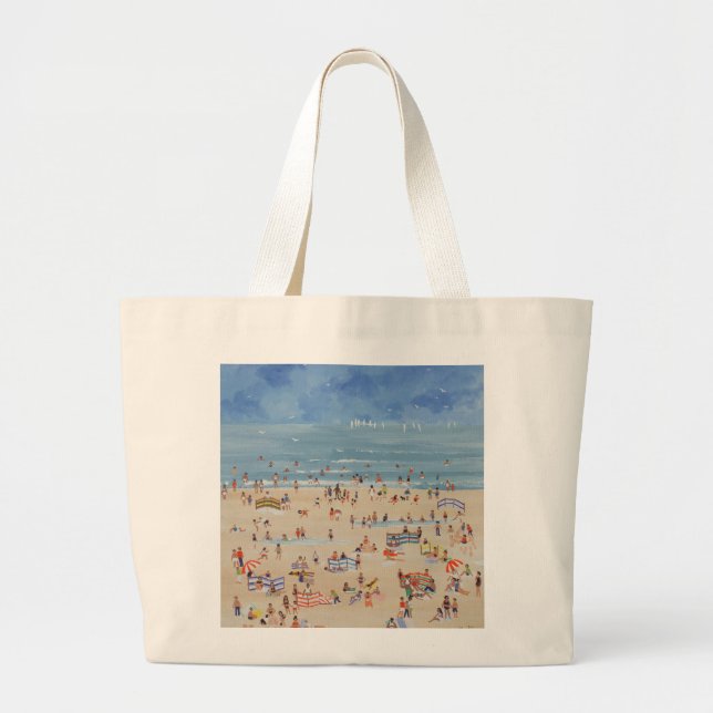 Beach Large Tote Bag (Front)