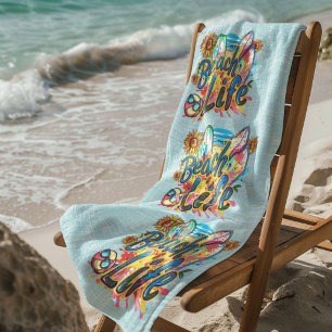 Beach Life Blue Towel