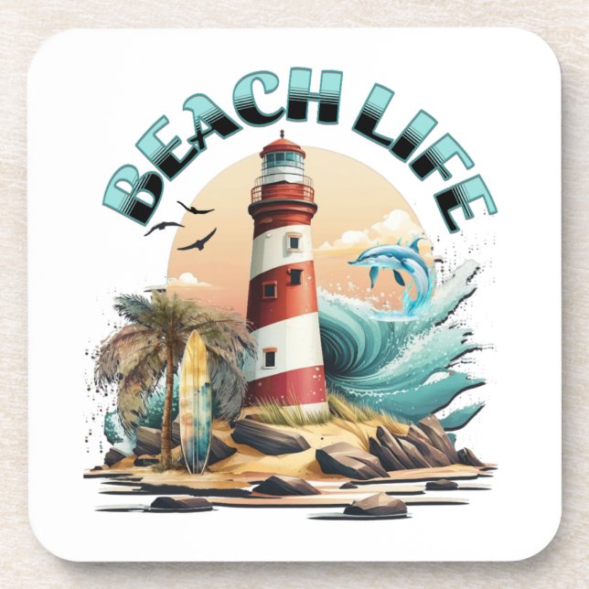 Beach Life Coaster (Front)