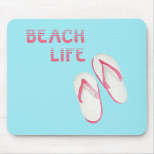 Beach Life Flip Flops Mouse Mat