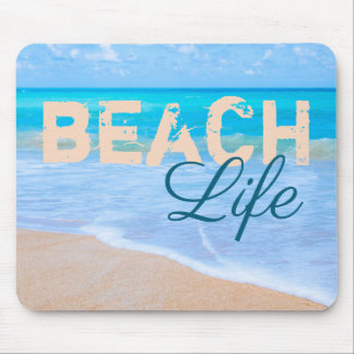 Beach Life. Gorgeous aqua sea and tropical beaches Mouse Mat