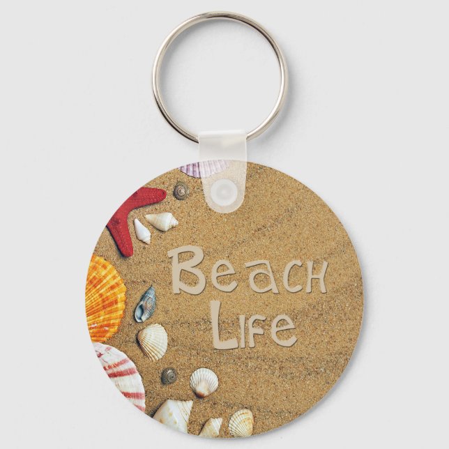 Beach Life Key Ring (Front)