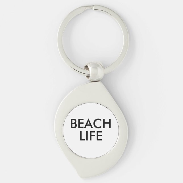 Beach Life Lifeguard Gift Key Ring (Front)