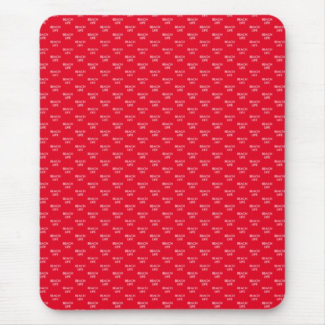 Beach Life Lifeguard Gift Mouse Mat (Front)