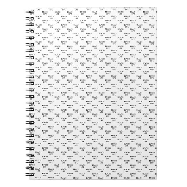 Beach Life Lifeguard Gift Notebook (Front)
