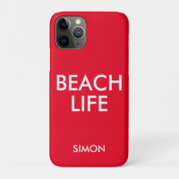 Beach Life Lifeguard Gift Red