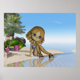 Beach life, moonies little cutie pie collection poster
