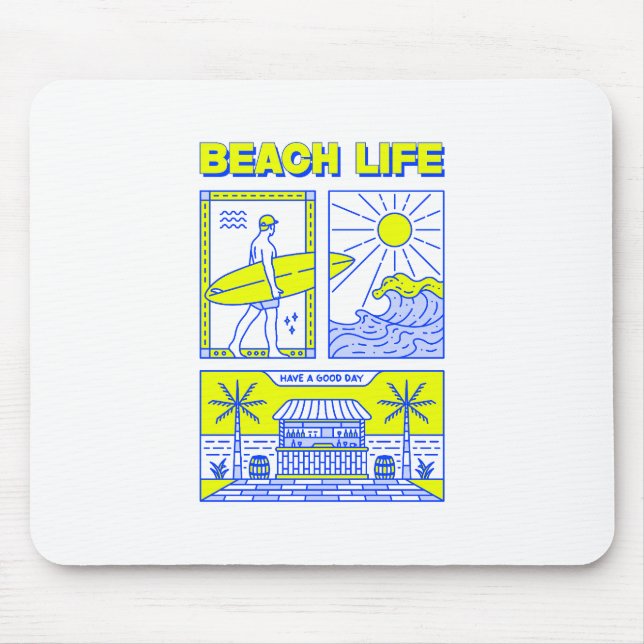 Beach Life Mouse Mat (Front)