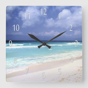Beach Life Ocean View Clock