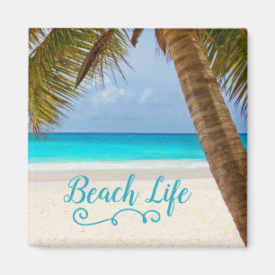 Beach Life Palm Tree Magnet