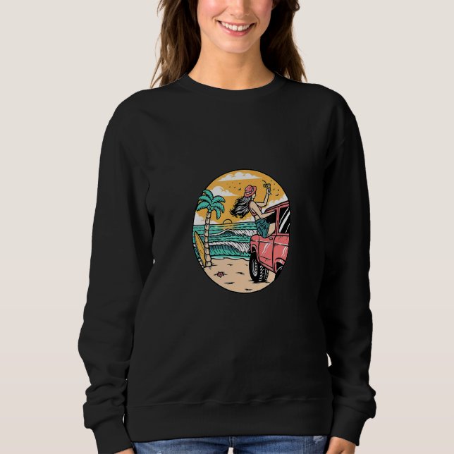Beach Life Summer Time Sweatshirt (Front)