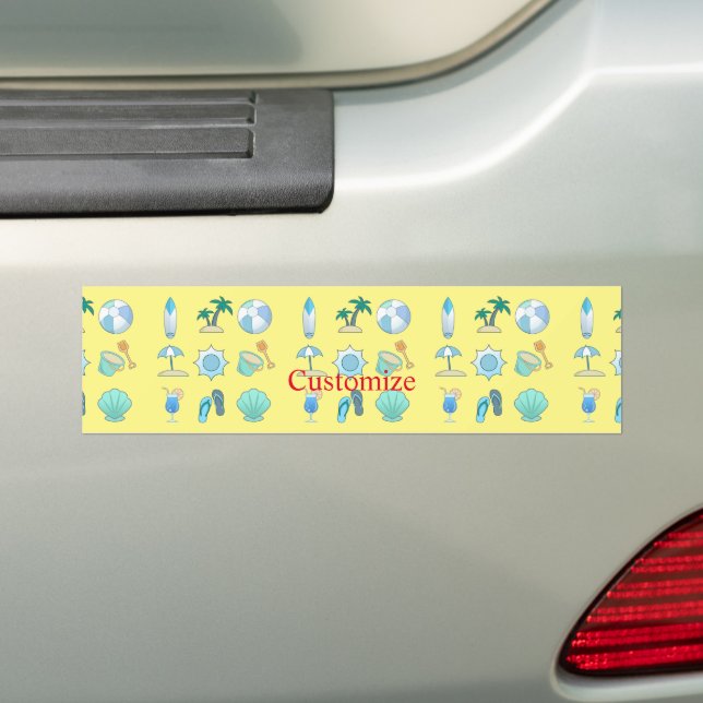Beach Life Things Thunder_Cove  Bumper Sticker (On Car)