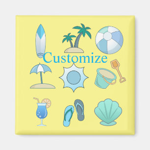 Beach Life Things Thunder_Cove Magnet