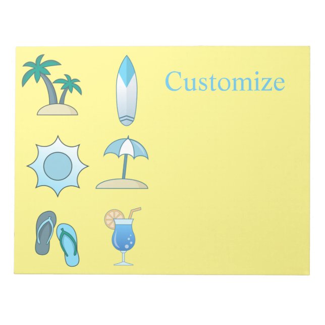 Beach Life Things Thunder_Cove Notepad (Front)