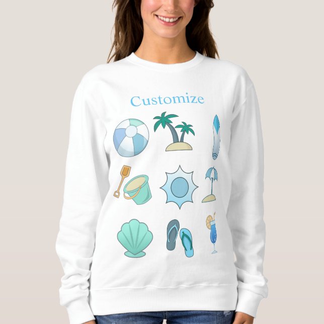 Beach Life Things Thunder_Cove Sweatshirt (Front)