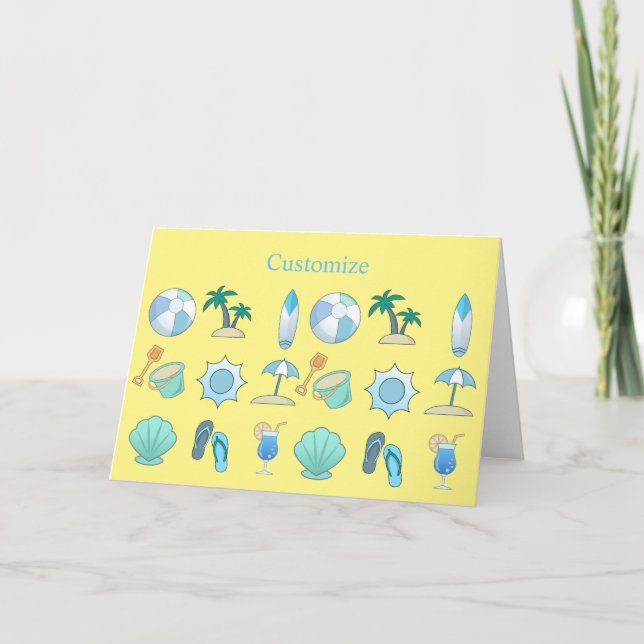 Beach Life Things Thunder_Cove Thank You Card (Front)