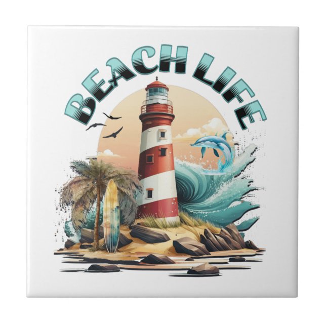 Beach Life Tile (Front)