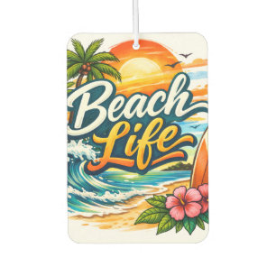 Beach Life – Tropical Sunset Surf Car Air Freshener